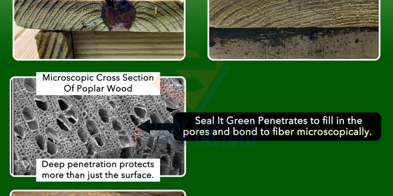 Wood sealer for planter boxes